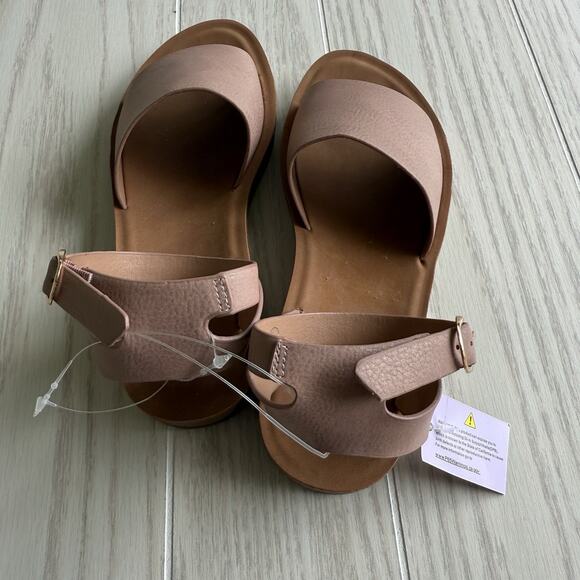Top Moda Rowen 75 Blush Nubuck Sandals Size 5.5 New - Picture 3 of 5
